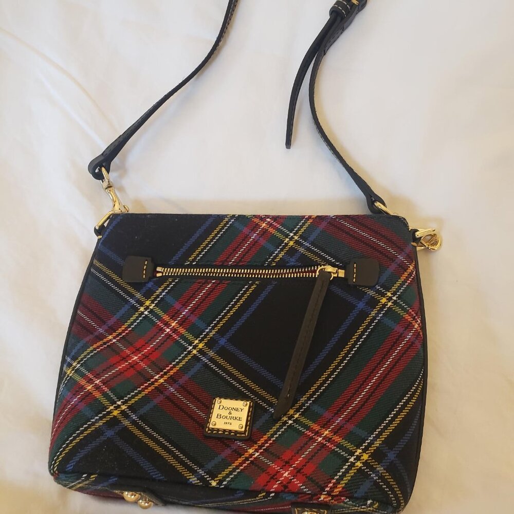 Dooney & Bourke Blue Tartan Mini
